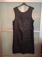 Zwarte jurk met leatherlook – Stoer, strak en stijlvol, Ophalen, Zwart, Maat 46/48 (XL) of groter, Zo goed als nieuw