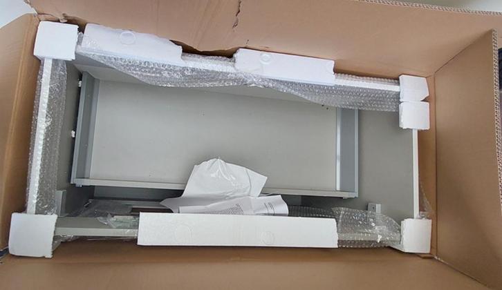 Wastafelonderkast 100x46x58cm, kleur mat wit, Huis en Inrichting, Badkamer | Badkamermeubels, Nieuw, Wastafelkast, Minder dan 100 cm