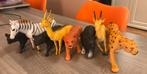 8 safari kunstof dieren zebra beer tijger antilope luipaard, Ophalen of Verzenden, Nieuw