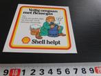 sticker SHELL Helpt Veilig omgaan met flessgas  Gaslek, Ophalen, Zo goed als nieuw, Bedrijf of Vereniging