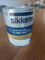 1l Sikkens alphacryl pure mat sf - Composure, Doe-het-zelf en Verbouw, Verf, Beits en Lak, Wit, Nieuw, Ophalen of Verzenden, Verf