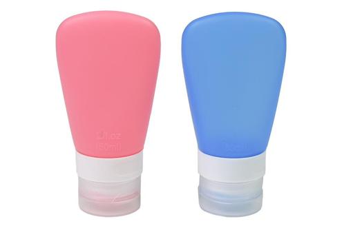 Siliconen reisflesjes 60 ml. set van twee, Caravans en Kamperen, Kampeeraccessoires, Nieuw, Ophalen of Verzenden