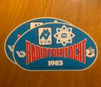 Radiotoertocht 1983 Sticker VVN en Tros tv oproep, Ophalen, Gebruikt, Film, Tv of Omroep
