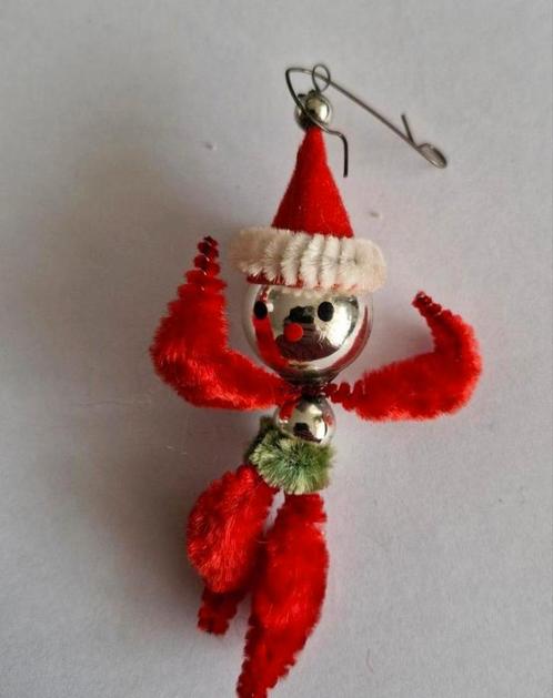 Oud Kerstfiguur Chenille, Diversen, Kerst, Zo goed als nieuw, Ophalen of Verzenden