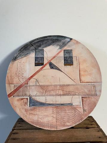 Ivo Nijs (B) | zeer groot keramiek wandbord | 1990-1999 beschikbaar voor biedingen