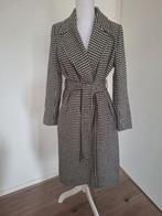 Mantel geruit zwart wit maat 42, Kleding | Dames, Ophalen of Verzenden, Zo goed als nieuw, Maat 42/44 (L), Zwart