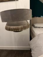 Velourse lamp van loods 5 grijs, Rond, Ophalen of Verzenden, Zo goed als nieuw, 50 cm of meer