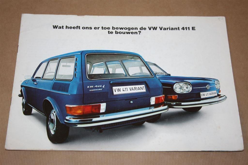 Zeldzame reclame-uitgave - VW Variant 411 E - 1970 !!, Boeken, Auto's | Folders en Tijdschriften, Ophalen of Verzenden, Gelezen