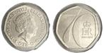 Engeland - 50p of 50 penny 2022 UNC - 70 year jubilee, Postzegels en Munten, Verzenden, Overige landen