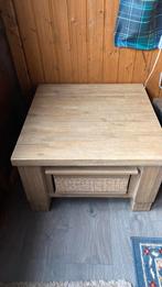 Twee tafeltjes met mand/lade, Ophalen, 50 tot 100 cm, Rond, Zo goed als nieuw