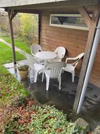 Tuinstoelen en tafel (set), Tuin en Terras, Ophalen, Gebruikt, Kunststof