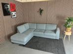 GRATIS LEVERING Hoekbank Lichtblauw 260x215 GEREINIGD, Huis en Inrichting, Banken | Bankstellen, 250 tot 300 cm, Hoekbank, Ophalen of Verzenden