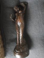 Bronzen beeld van een dansende vrouw, Antiek en Kunst, Ophalen of Verzenden