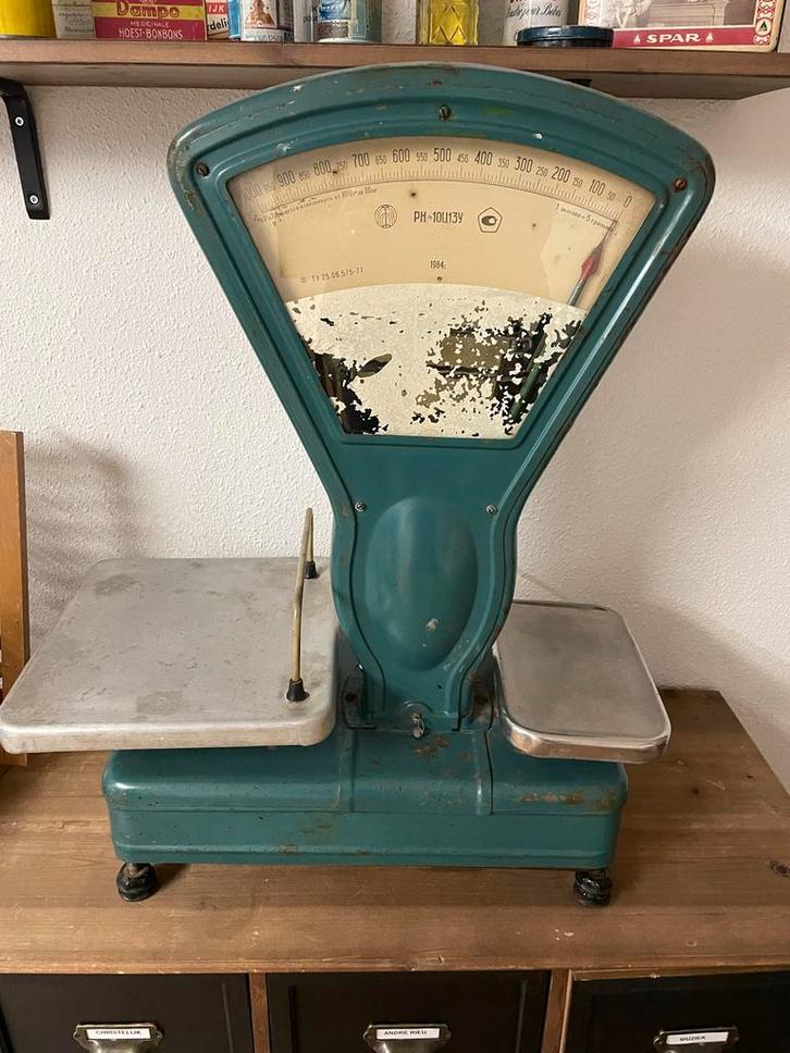 Vintage Ouderwetse Weegschaal - Decoratief!, Antiek en Kunst, Antiek | Overige Antiek, Ophalen