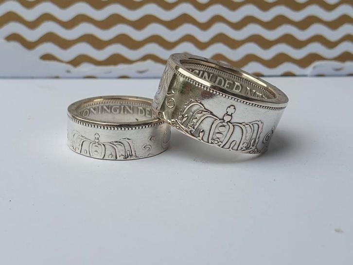 Zilveren Gulden Ring, Handgemaakt & op maat voor u gemaakt!, Sieraden, Tassen en Uiterlijk, Ringen, Nieuw, 20 of groter, Zilver