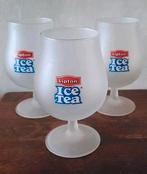 Drie lipton ijsthee glazen, Verzamelen, Glas en Borrelglaasjes, Ophalen of Verzenden, Zo goed als nieuw, Frisdrankglas