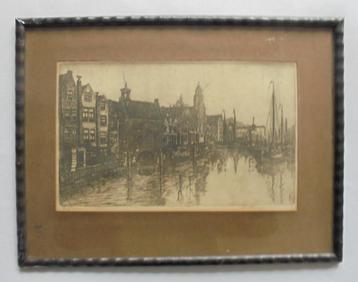 Marius Janssen.1885-1957.Delfshaven Rotterdam.Gedateerd 1924 beschikbaar voor biedingen
