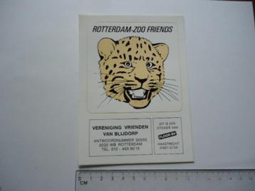 sticker oud ZOO ROTTERDAM Blijdorp tijger dierentuin park beschikbaar voor biedingen
