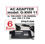 AC ADAPTER  model GXHH11  in 1.5A out19V=4.74A plug 4mm, Ophalen of Verzenden, Zo goed als nieuw