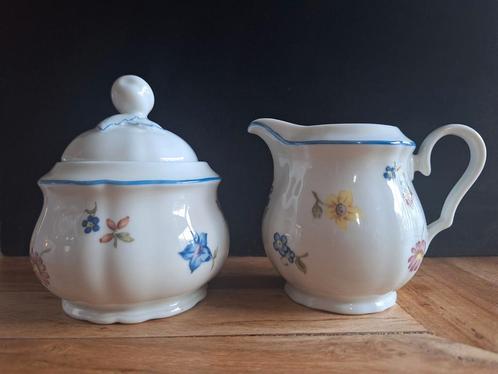 Seltmann Weiden Marie Luise Strooibloemen suiker en melk set, Antiek en Kunst, Antiek | Servies los, Ophalen of Verzenden