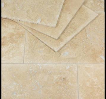 TRAVERTIN TEGELS Vloertegels wandtegels  NOCE 40X40 CM beschikbaar voor biedingen
