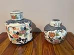 2 Japanse Imari-stijl theebussen / gemberpotten, Antiek en Kunst, Antiek | Porselein, Ophalen