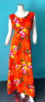 Vintage Royal Hawaiian maxi-jurk oranje maat XL, Verzenden, Maat 46/48 (XL) of groter, Oranje, Zo goed als nieuw