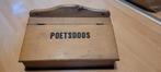 Mooie houten poetsdoos met klepdeksel, Antiek en Kunst, Curiosa en Brocante, Ophalen of Verzenden