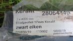 Keralit eindprofiel zwart eiken 17mm, 5 x 4 meter, Doe-het-zelf en Verbouw, Ophalen, Zo goed als nieuw, Overige materialen