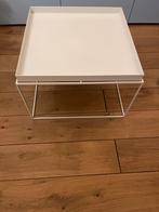 Hay Tray salontafel 60x60 cm wit, Huis en Inrichting, Tafels | Bijzettafels, Ophalen, Minder dan 45 cm, Gebruikt, Metaal of Aluminium