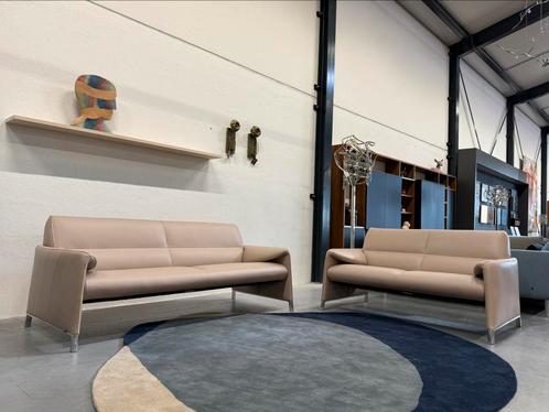 Nieuw Leolux Felizia Bank 3 & 2 zits Raffino leer Design, Huis en Inrichting, Fauteuils, Nieuw, Leer, 75 tot 100 cm, Ophalen of Verzenden