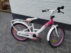 Meisjes fiets wit roze 20inch, Ophalen, Gebruikt, 20 inch