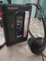 Sony Cassette Walkman met Recorder + Originele Hoofdtelefoon, Ophalen of Verzenden