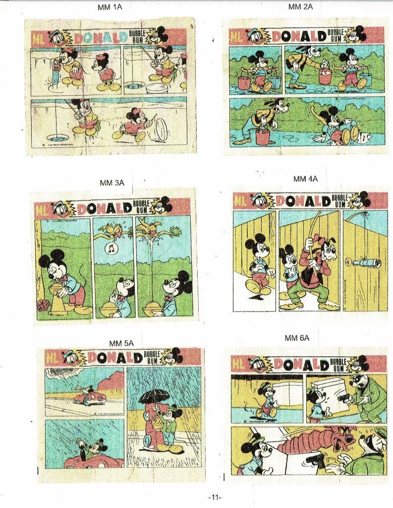 kauwgomplaatjes van Donald Duck Maple Leaf gezocht, Verzenden, Gebruikt, Strip of Tekenfilm