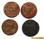 *  4 x VOC munten-  Diverse jaren- Zie foto's  ** incl.Porto, Verzenden, Vóór koninkrijk, Overige waardes, Setje