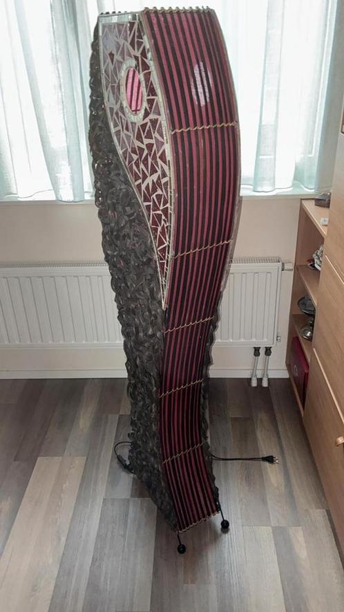 Staande lamp, Huis en Inrichting, Lampen | Vloerlampen, Zo goed als nieuw, 100 tot 150 cm, Stof, Ophalen of Verzenden