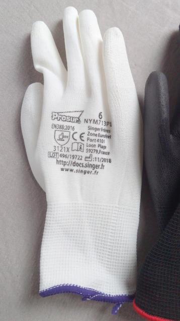Singer prosur werkhandschoenen polyester met PU coating beschikbaar voor biedingen