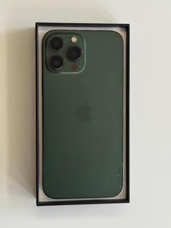 iPhone 13 Pro Max 256GB Alpine Green – Werkt goed, Telecommunicatie, Mobiele telefoons | Apple iPhone, Zo goed als nieuw, 256 GB