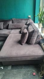 Grote comfortabele antraciet hoekbank, Ophalen, Zo goed als nieuw