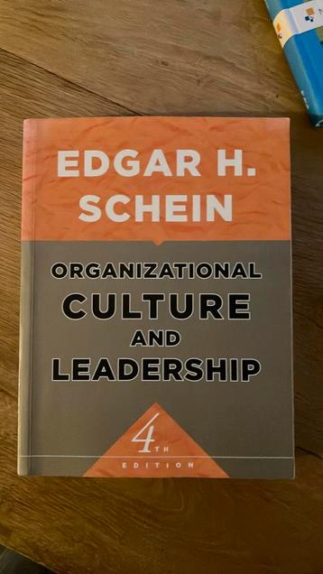 Schein: Organizational culturenandnleadership 4th edition beschikbaar voor biedingen
