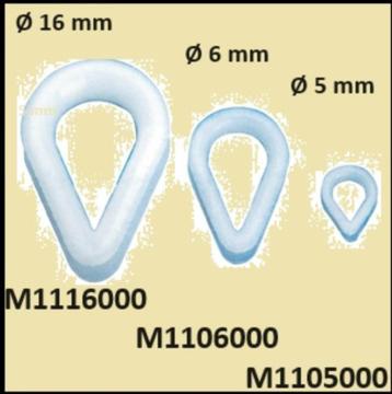 Nylon puntkousen Ø 5 mm - Ø 6 mm - Ø 16 mm. V.a. € 0,79 p/st beschikbaar voor biedingen