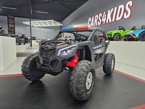Elektrische Buggy Politie - 24 volt - leren zit - met RC, Kinderen en Baby's, Speelgoed | Speelgoedvoertuigen, Nieuw, Afstandsbediening