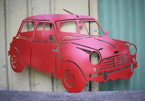 Mini Cooper Old Timer, Antiek en Kunst, Kunst | Schilderijen | Klassiek, Ophalen of Verzenden