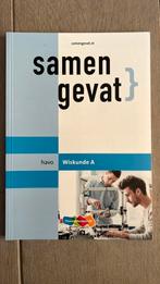 F.C. Luijbe - Samengevat havo Wiskunde A, HAVO, Ophalen of Verzenden, Nederlands, F.C. Luijbe