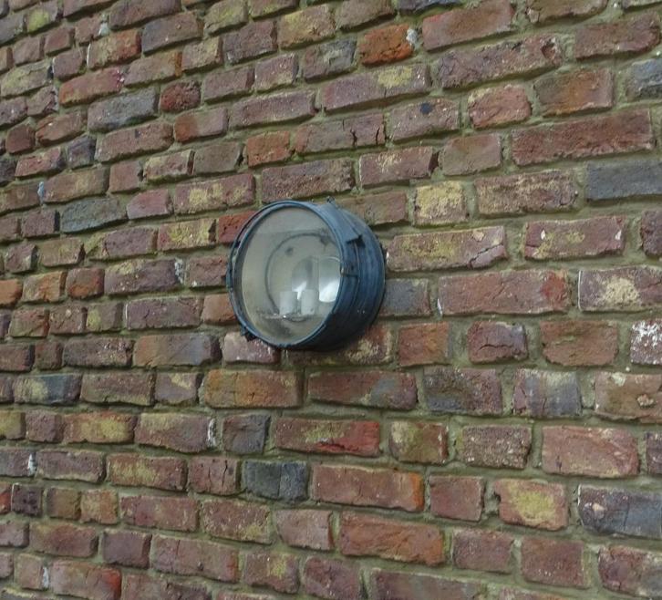 3 maal unieke wandlamp lamp plafonniere uit trein, Antiek en Kunst, Curiosa en Brocante, Ophalen