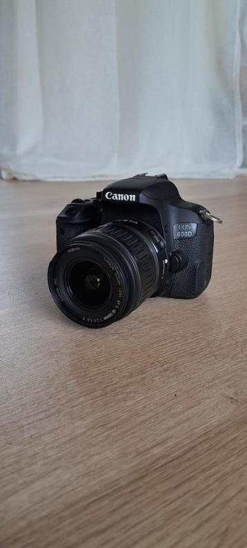 Canon EOS 800D + 18-55mm lens | Zo goed als nieuw! beschikbaar voor biedingen