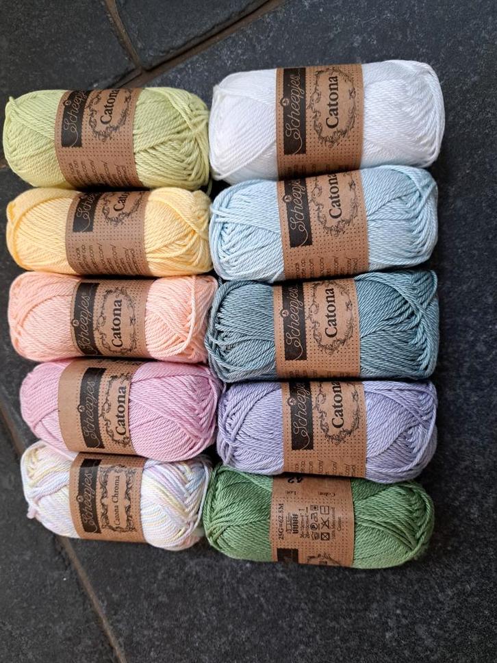 Scheepjes Catona Colour Pack - Marshmallow Mix, Hobby en Vrije tijd, Breien en Haken, Ophalen of Verzenden