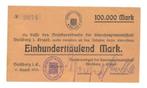 Duitsland 100.000 Mark 1923 Noodgeldbon Duisburg