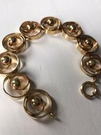 Armband fantasie double Pforzheim Andreas Daub vintage, Ophalen of Verzenden, Gebruikt, Goud