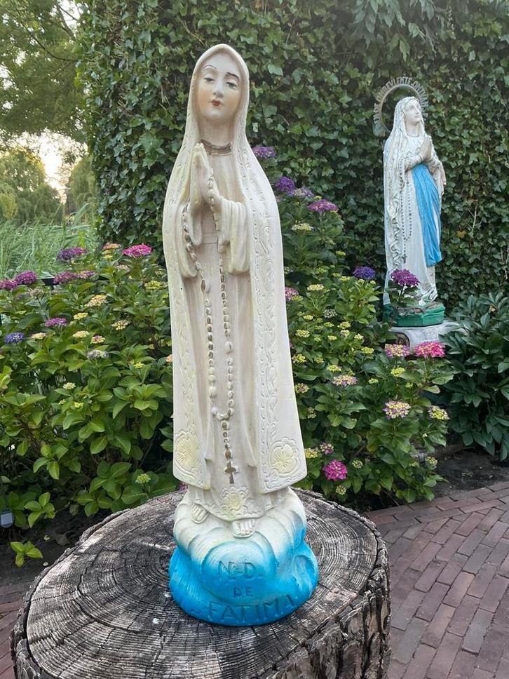 Antiek Belgisch Maria beeld ❤️ Notre Dame de Fatima, Antiek en Kunst, Antiek | Religie, Ophalen of Verzenden